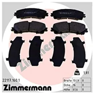 Remblokkenset 221171601 Zimmermann