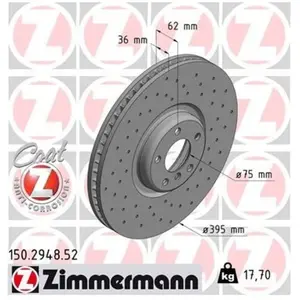 Remschijf SPORT REMSCHIJF COAT Z 150294852 Zimmermann pas cher