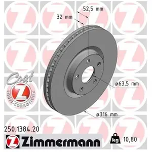 Remschijf Coat Z 250138420 Zimmermann pas cher