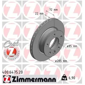 Remschijf Coat Z 400647520 Zimmermann pas cher