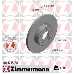 Remschijf Coat Z 100121520 Zimmermann pas cher