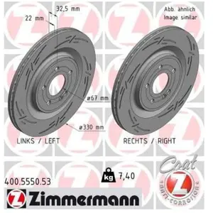 BS MERCEDES BLACK Z ECE R90 approved 400555053 Zimmermann pas cher