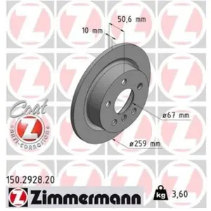 Remschijf SPORT REMSCHIJF COAT Z 150292852 Zimmermann pas cher
