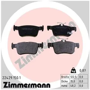 Zimmermann Remblokkenset schijfrem pas cher