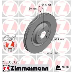 Remschijf COAT Z 285353720 Zimmermann pas cher