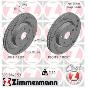 Remschijf BLACK Z 590284053 Zimmermann pas cher