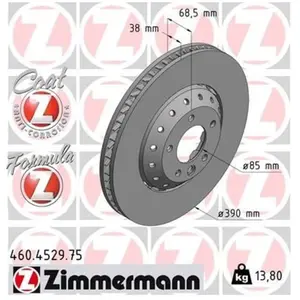 Remschijf FORMULA Z REMSCHIJF 460452975 Zimmermann