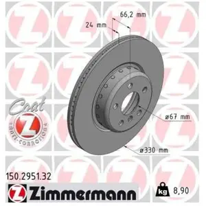 Remschijf FORMULA F COAT Z 150295132 Zimmermann pas cher