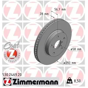 Remschijf 530246920 Zimmermann pas cher