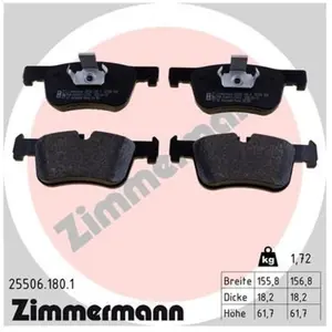 Remblokkenset schijfrem 255061801 Zimmermann pas cher