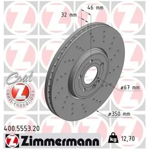 Remschijf COAT Z 400555320 Zimmermann pas cher