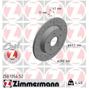 Remschijf SPORT REMSCHIJF COAT Z 250135452 Zimmermann pas cher