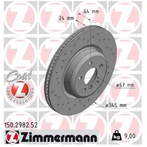 Remschijf SPORT REMSCHIJF COAT Z 150298252 Zimmermann pas cher