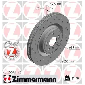 Remschijf SPORT REMSCHIJF COAT Z 400550052 Zimmermann pas cher