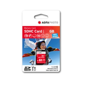 AgfaPhoto Agfa Photo SDHC kaart        16GB High Speed Class 10 UHS I U1 V10 pas cher