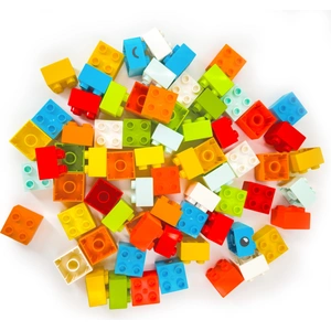 LEGO Duplo : blocs de construction 2x2 couleurs assorties 100 pièces pas cher
