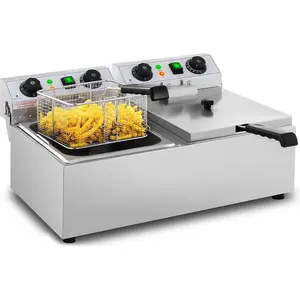Comparateur de prix : Royal Catering - Elektrische friteuse - 2 x 10 liter - timer - 230V