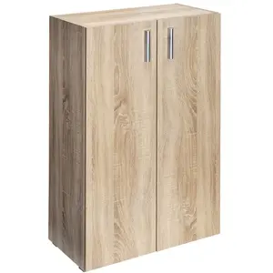 Deuba Armoire rangement avec portes "Vela"" Chêne" pas cher