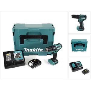 Makita DHP 483 RA1J accu klopboormachine 18 V 40 Nm borstelloos + 1x o... pas cher