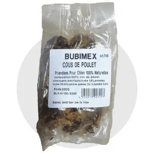 BUBIMEX Cou De Poulet Séchés X200g pas cher