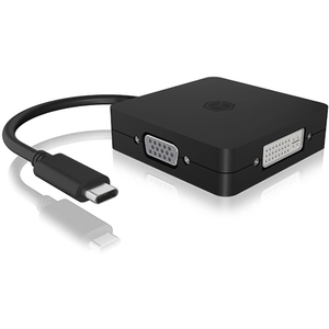 RaidSonic Adap ICY Box USB-C to HDMI, DP, VGA Or DVI pas cher