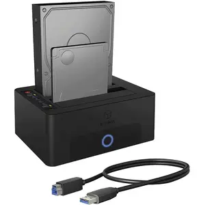 Icy Box IB-1232CL-U3 (3.5", 2.5"), Boîtier pour disques durs, Noir