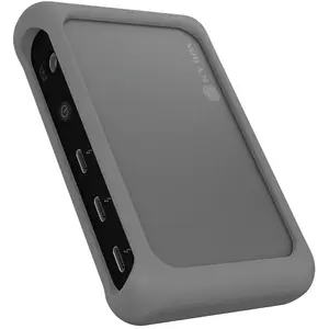 Icy Box IB-HUB801-TB4 (4 ports), Station d'accueil + hub USB, Gris