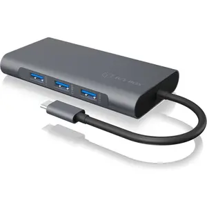 ICY BOX IB-DK4040-CPD notebook dock & poortreplicator Bedraad