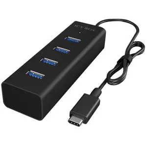 Icy Box IB-HUB1409-C3 4 Poorten Hub Usb 3.0 Zwart
