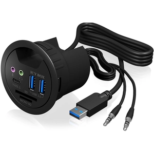 ICY BOX 3 Port USB 3.0 In-Desk Hub