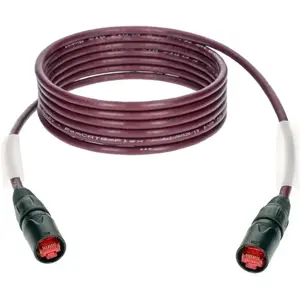 Klotz CAT-netwerkkabel, 10 m 2x etherCON, bordauxviolet - Kabel