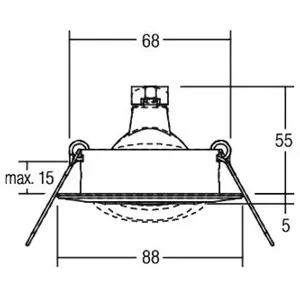 Luminaires projecteurs encastrés-nv 1963.02 leuchten - Brumberg pas cher