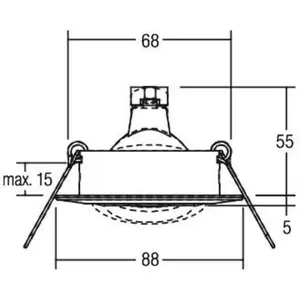 Brumberg, Applique + plafonnier, Spot encastré à LED (740 lm) pas cher