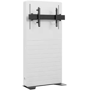 Hagor Meubles pour supports 900x600mm blanc/écru 120kg/75-98"/pied/élévateur (Sol, 100 kg), Support mural pour TV, Blanc, Noir pas cher