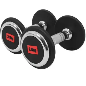 Comparateur de prix : Paire d'haltère rond Gorilla Sports PRO - 2 x 2,5 KG