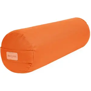 Comparateur de prix : Gorilla Sports Yoga Bolster - Oranje - 65 x 20 cm - Yoga kussen - Rond
