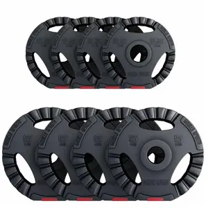 Comparateur de prix : GORILLA SPORTS Lot de disques en plastique de 4 x 2,5 KG et 4 x 5 KG avec poignées | Ø 51mm d'alésage