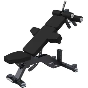 Banc de musculation réglable 3 coussins noir Gorilla Sports