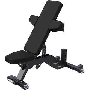 Banc de musculation réglable 2 coussins noir Gorilla Sports