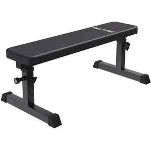 Banc plat ajustable Noir Gorilla Sports