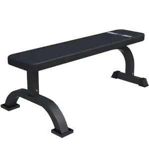 Banc de musculation plat Blanc/Noir Noir Gorilla Sports