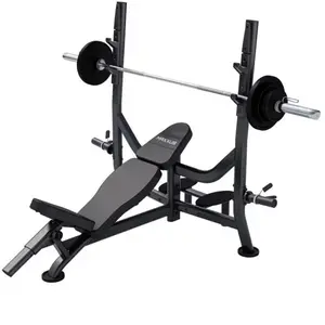 Banc Musculation PRO avec Support et Barre d Haltères Olympia 60 KG MA...