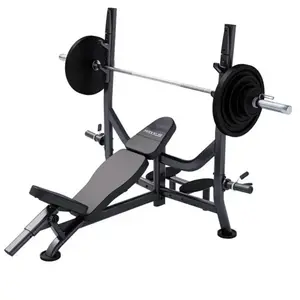 Banc Musculation PRO avec Support et Barre d Haltères Olympia 130 KG M...