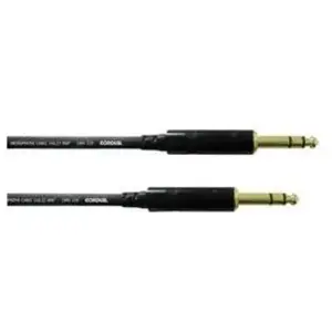 Câble d’instrument stéréo Cordial REAN 2 x jack 6,3 mm noir pas cher