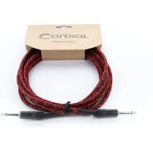 Cordial EI 5 PP-TWEED-RD Instrumentkabel 5 m - Instrumentenkabel pas cher