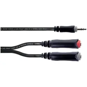 Cordial Câble Y bretelle mini-jack stéréo/2 jacks mono femelles 30 cm pas cher