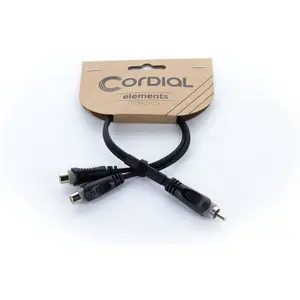 Cordial Câble Y bretelle RCA mâle / 2 RCA femelles 30 cm pas cher