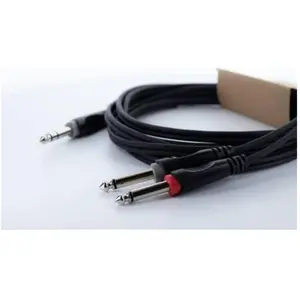 Cordial Câble Y bretelle jack stéréo mâle / 2 jacks mono mâles 3 m pas cher