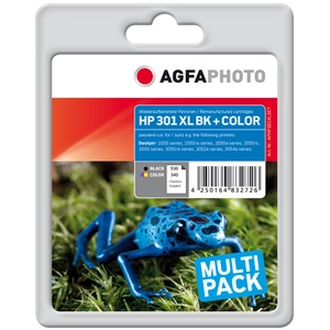 Autre Agfaphoto ink bkco rpl hp no. 301 xl blackcolor pages 530340 hp ... pas cher