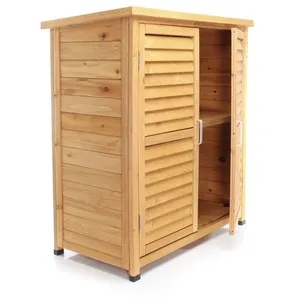 WILTEC Maison Jardin 2 Portes H. moyenne 870x465x916 mm Bois d’épicéa ... pas cher
